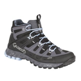 AKU Wanderschuhe Selvatica MID GTX (wasserdicht) grau/schwarz/hellblau Damen