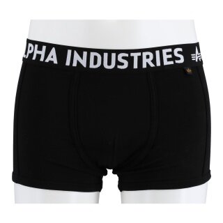 Alpha Industries Boxershorts Al Tape Contrast schwarz/weiss Herren - 2er Pack
