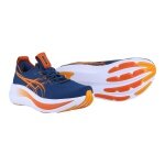 Asics Laufschuhe Gel Nimbus 28 (Dämpfung) dunkelblau/orange Herren