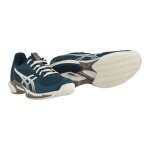 Asics Tennisschuhe Solution Speed FF 3 Clay/Sandplatz/Leichtigkeit dunkelgrün/cremeweiss Herren