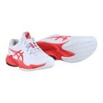 Asics Tennisschuhe Gel Court Novak FF 3 Clay/Sandplatz/Stabilität weiss/rot Herren