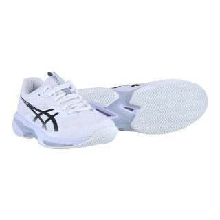 Asics Tennisschuhe Solution Speed FF 4 Clay/Sandplatz/Leichtigkeit weiss/schwarz Herren