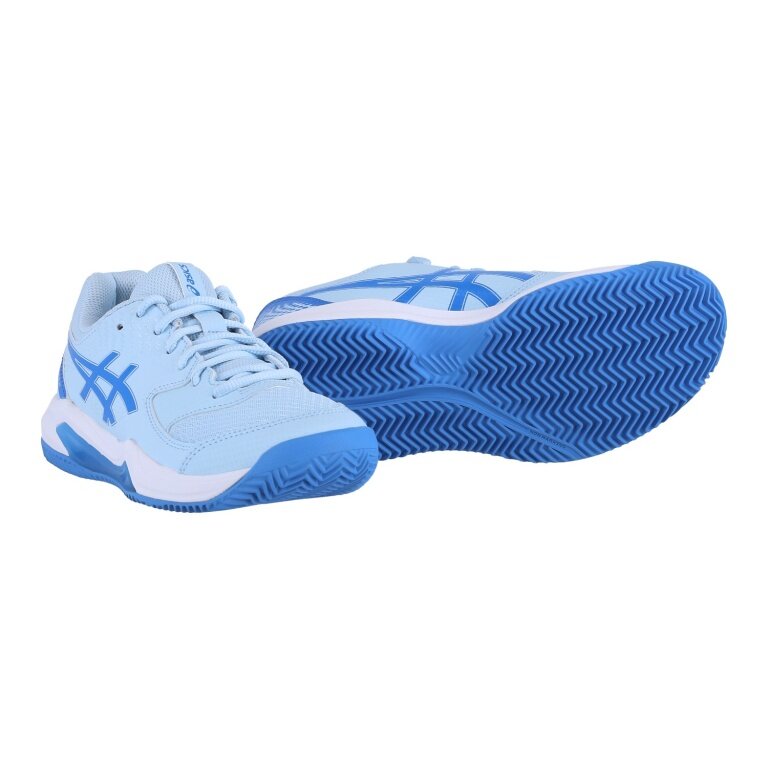 Asics Tennisschuhe Gel Dedicate 8 Clay/Sandplatz hellblau Damen