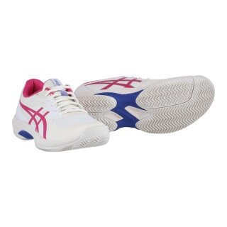 Asics Tennisschuhe Game FF Clay/Sandplatz weiss/pink Damen