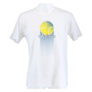 Australian Tshirt Tennis Tennisball weiss Herren