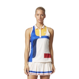 adidas Tennis-Tank NY Colorblock weiss/blau/gelb Damen