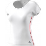 adidas Tennis-Shirt Barricade #18 weiss Damen