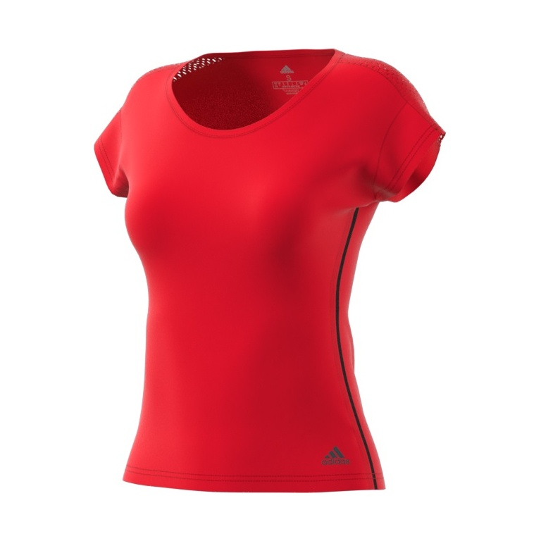 adidas Tennis-Shirt Barricade rot Damen