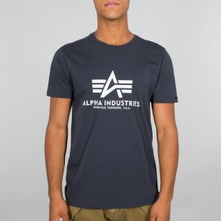 Alpha Industries Tshirt Basic (Baumwolle) navy Herren