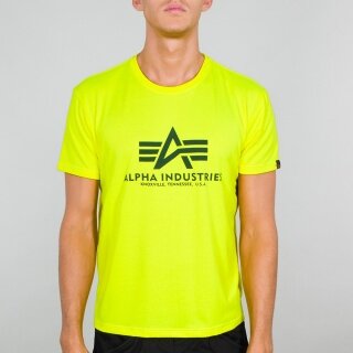 Alpha Industries Tshirt Basic neongelb Herren