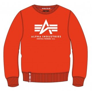Alpha Industries Pullover Basic (Baumwolle) Sweater atomicrot Herren