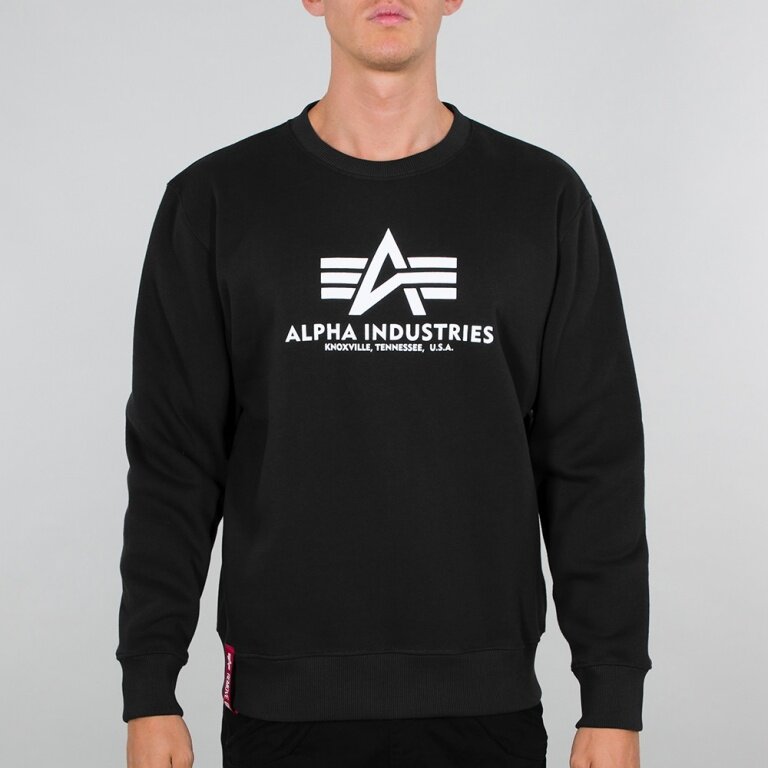 Alpha Industries Pullover Basic schwarz bestellen online Herren Sweater (Baumwolle)