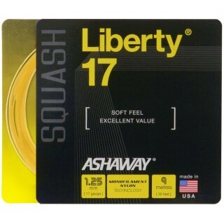 Ashaway Squashsaite Liberty 17 1.25mm gold 9m Set