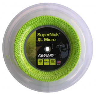 Ashaway Squashsaite Super Nick XL Micro gelb 110m Rolle