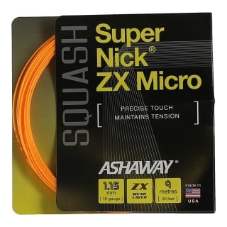 Ashaway Squashsaite Super Nick ZX Micro orange 9m Set