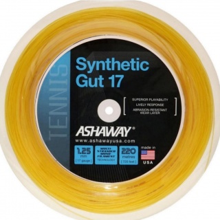 Ashaway Tennissaite Synthetic Gut goldgelb 220m Rolle