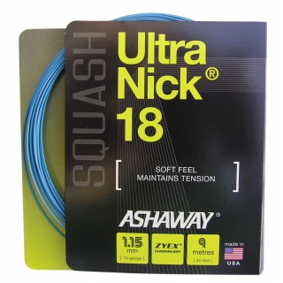 Ashaway Squashsaite UltraNick 18 blau 9m Set