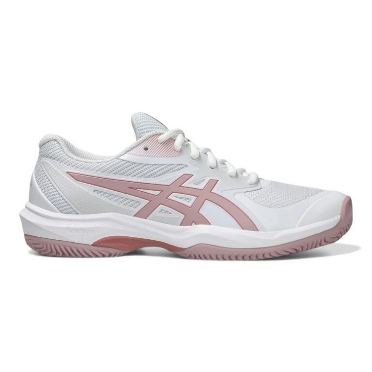 Asics Tennisschuhe Game FF Clay/Sandplatz weiss/rosa Damen