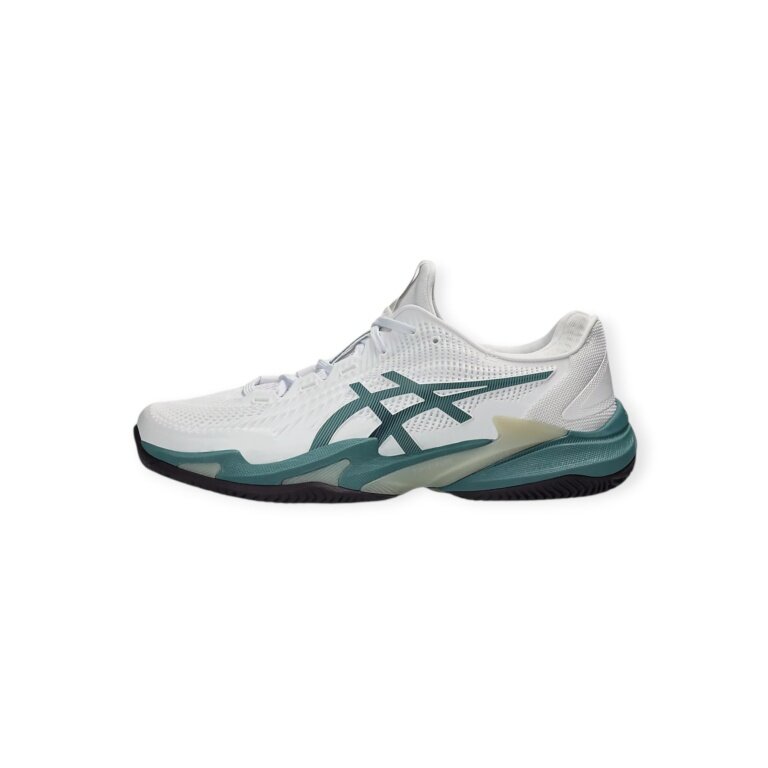 Asics Tennisschuhe Gel Court FF 3 Clay/Sandplatz/Stabilität weiss/tealgrün Herren