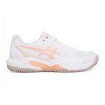 Asics Tennisschuhe Gel Dedicate 9 Clay/Sandplatz weiss/orange Damen