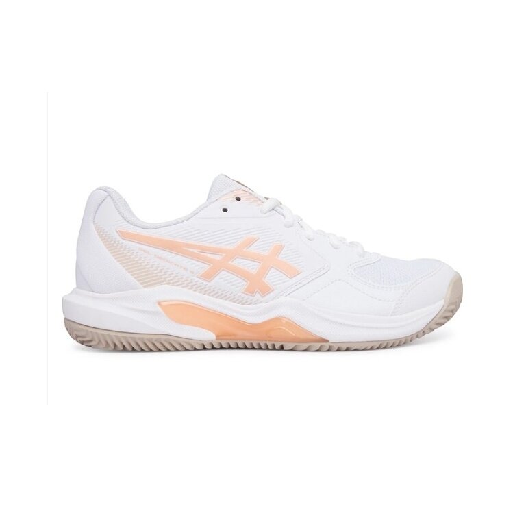 Asics Tennisschuhe Gel Dedicate 9 Clay/Sandplatz weiss/orange Damen