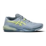 Asics Tennisschuhe Gel Resolution X Clay/Sandplatz (Stabilität) 2026 grau/gelb Herren