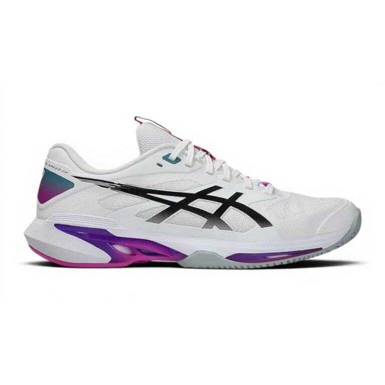 Asics Tennisschuhe Solution Speed FF 4 Clay/Sandplatz/Leichtigkeit weiss/violett Herren