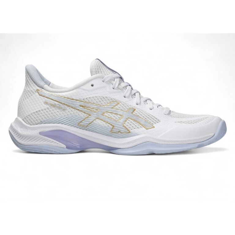Asics Indoorschuhe Blade FF 2 (Squash- und Badminton-Schuh) weiss/fadeblau Damen