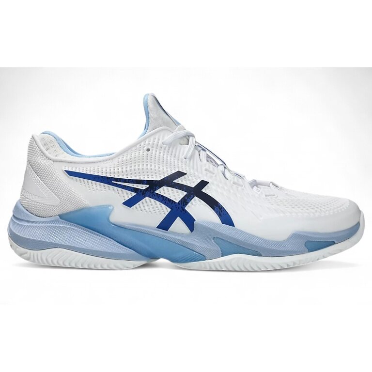 Asics Tennisschuhe Gel Court Novak FF 3 Clay/Sandplatz/Stabilität 2025 weiss/blau Herren