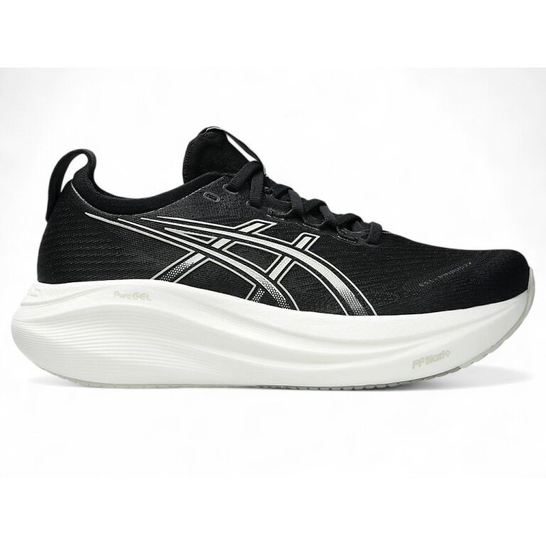Asics Laufschuhe Gel Nimbus 27 (Dämpfung) 2025 schwarz/weiss Damen