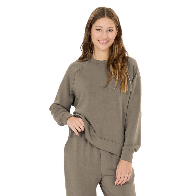 Athlecia Sweatshirt Jacey Crewneck (weiches Material) braun Damen