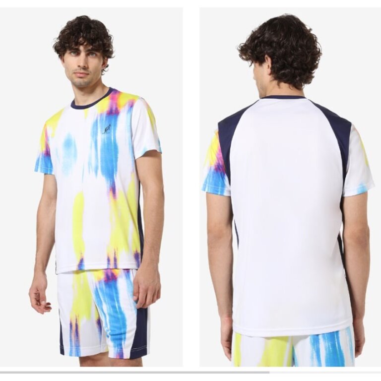 Australian Tennis Tshirt Ace Blaze weiss Herren