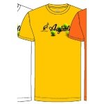 Australian Tennis Tshirt Australian Balls (Baumwolle) gelb Herren