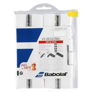 Babolat Overgrip VS Grip Original 0.4mm weiss 12er Clip-Beutel