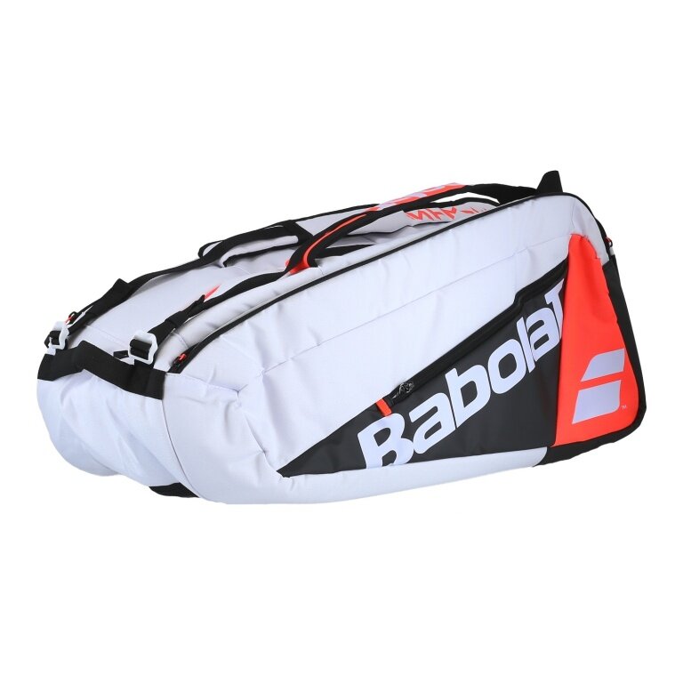Babolat Tennis-Racketbag (Schlägertasche, 3 Hauptfächer) Pure Strike weiss 12er