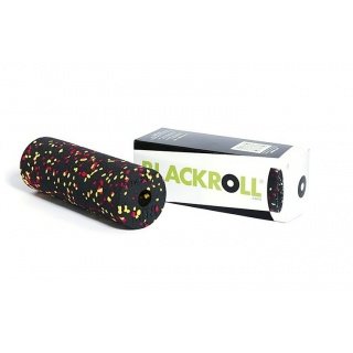 Blackroll Faszienrolle MINI (gezielte Massage für Füße, Beine, Arme) schwarz/rot/gelb - 1 Stück