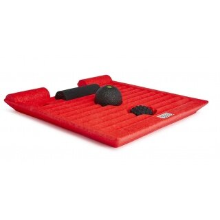 Blackroll Stehmatte Smoove Board mit Blackroll Mini, Ball 08 und Twister rot/schwarz