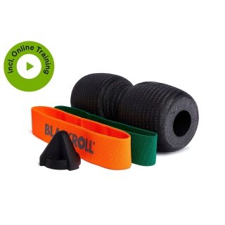 Blackroll Knie - Knee BOX Set schwarz (Twin, Trigger, Loop Band grün, Loop Band orange) - 1 Set