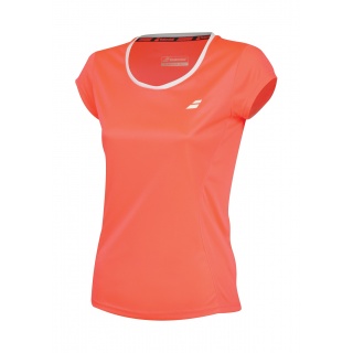Babolat Tennis-Shirt Core Flag #18 fluorot Damen