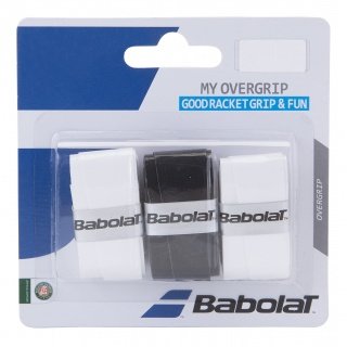 Babolat Overgrip My 0.6mm weiss/schwarz 3er