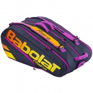 Babolat Tennis-Racketbag Pure Aero Rafa (Schlägertasche, 3 Hauptfächer) violett/schwarz 12er