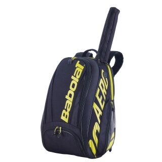 Babolat Tennis-Rucksack Pure Aero (Haupt- und Schlägerfach) schwarz/gelb