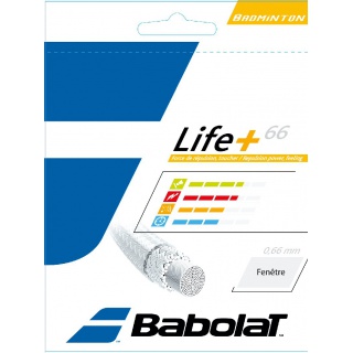 Babolat Badmintonsaite Life+ 66 gelb 10m Set