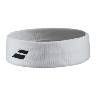 Babolat Stirnband Logo Headband weiss - 1 Stück