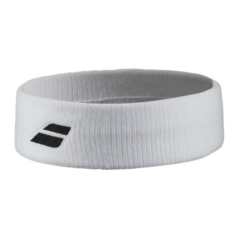 Babolat Stirnband Logo Headband weiss - 1 Stück