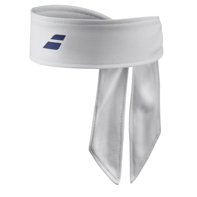 Babolat Stirnband Tie Headband weiss - 1 Stück