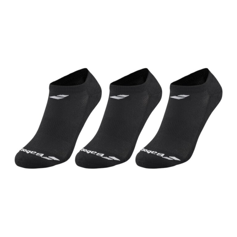 Babolat Tennissocke Invisible (Baumwolle) schwarz - 3 Paar