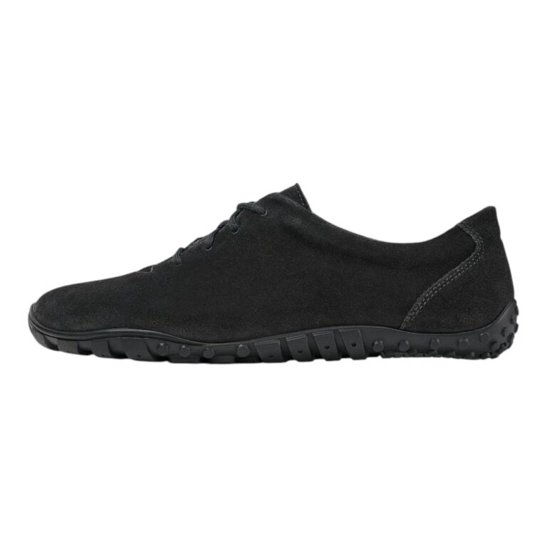Bär Barfussschuhe Joana (Kalbveloursleder, breite Passform) schwarz Damen