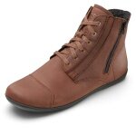 Bär Stiefelette Jason (Barfschuhe, Rindnappaleder) dunkelbraun Herren