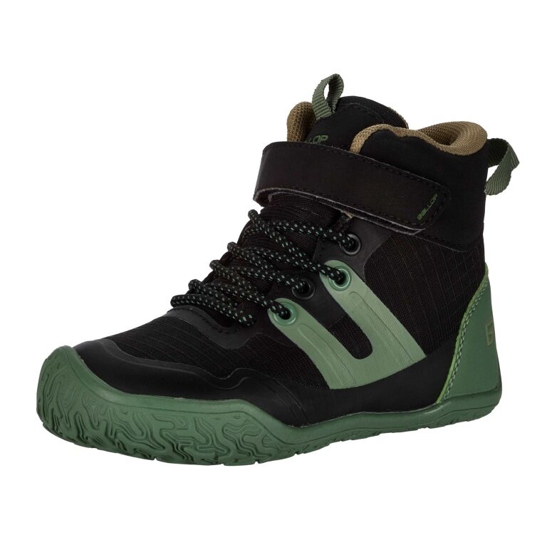 Ballop Barfussschuhe Sneaker Kuluba Waterproof (flexible Sohle, wasserabweisend) schwarz/grün Kinder